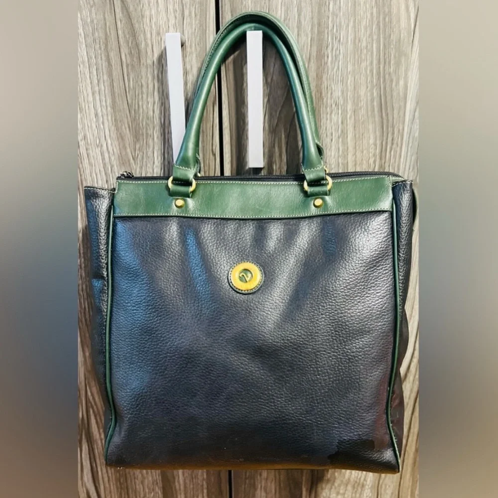 Vintage Rudolph Valentino Black Leather Bag - Picture 10 of 12